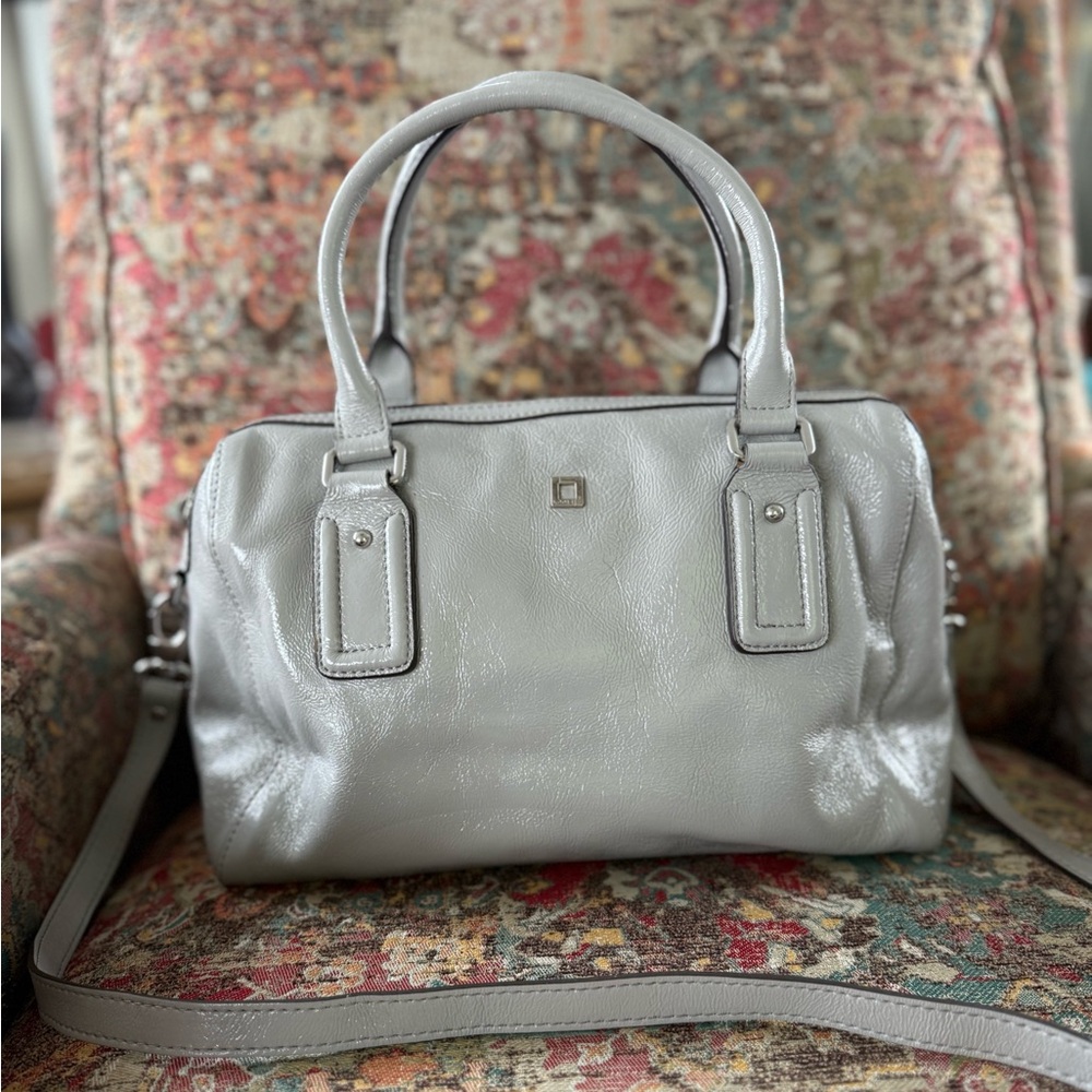 Elegant Gray Lodis Satchel